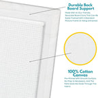 KEFF 24-Pack Canvas for Painting, 6 of 5x7, 8x10, 9x12,11x14 Painting Canvas Boards, Art Supplies for Adults & Kids - 100% Cotton Primed Canvases for Painting for Acrylic, Oil, Watercolor, Tempera