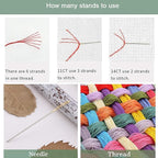 ZuoAnLF Cross Stitch Kits,Cross-Stitch Stamped Kits for Kids Adults Beginner,DIY Embroidery 11CT 13.8 * 19.7inch