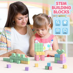 32pcs Magnetic Blocks Building Cubes for Toddlers, Classroom Must Haves Creative Learning Kids Gifts, Preschool Montessori Sensory Autism Magnet Toys for Boys and Girls Ages 3 4 5 6
