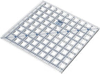 TrueCut Square 9.5" x 9.5" Quilting Ruler with Track and Guide for Straight Cuts - Innovative Quilting and Sewing Ruler for Accurate Fabric Cuts with 1/8th Measurements