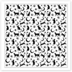 CHGCRAFT Cat Polymer Clay Texture Sheets Moon Stars Texture Stamp Sheets Silicone Texture Stamp Clay Texture Mat Texture Sheets for Polymer Clay Jewelry and Clay Earrings Tools