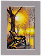 5.5x8.5 Mat for 8.5x11 Frame - Precut Mat Board Acid-Free Charcoal 5.5x8.5 Photo Matte For a 8.5x11 Picture Frame, Premium Matboard for Family Photos, Show Kits, Art, Picture Framing, Pack of 100 Mats