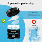 Blue Mica Powder(100g) Big Bottle Pigment Powder Multipurpose DIY Arts and Crafts Additive, Woodworking, Epoxy, Resin, Natural Bath Bombs, Paint, Soap,Nail Polish, Lip Gloss(Luster Blue, 3.5oz)
