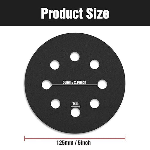 100 Pcs 5 inch Wet Dry Sanding Discs Grit 2000 Hook and Loop 8 Hole Silicon Carbide Orbital Sander Sandpaper
