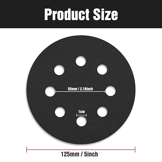 100 Pcs 5 inch Wet Dry Sanding Discs Grit 1500 Hook and Loop 8 Hole Silicon Carbide Orbital Sander Sandpaper