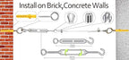 1/8" Wire Rope,100FT 304 Stinless Steel Cable with M5 Turnbuckle-Gardening,Aircraft,Picture Hanging, Clothesline Wire