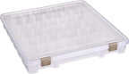 ArtBin 9101AB Super Satchel Slim with Removable Dividers, Art & Craft Organizer, [1] Plastic Storage Case, Clear, Divided Compartments
