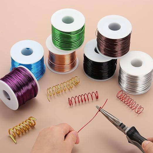 MECCANIXITY 9 Gauge Anodized Aluminum Craft Wire Bendable Bonsai Training Wire 56 Feet 3mm for Sculpting Crafts Wreath Floral Beading Jewelry Making, Yellow