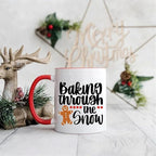 JAJADO Self Adhesive Silk Screen Stencils Let it Snow Merry Christmas Stencils Christmas Decor Sign Snowflakes Stencils for Wood, Tote Bag, Porch, Christmas Card, T-Shirt, Mug, Window, Towel