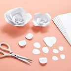 Metallic Shimmer Paper Sheets - White, 8.5 x 11 In, 110 GSM, 96 Sheets, Double-Sided - Invitations & Crafts, Printer-Friendly, Scrapbooking & DIY Projects