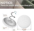 Linen Fabric-Covered Twist Pins - 8 Colors Upholstery Pins & Bed Skirt Pins -Used to Secure Sofa Cushion, Armrest Covers, Furniture & Bed Skir(12, White)