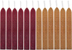 Yoption 12 Pcs Sealing Wax Sticks with Wicks, Antique Wine Red Dark Gold Totem Fire Manuscript Seal Wax for Wax Seal Stamp