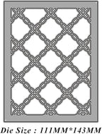 Cutting Dies Metal Stencils Scrapbooking Tools Flowers Lace Frame DIY Embossing Template for Paper Card Making Album Arts Crafts Supplies (Diamond Frame-14.3x11.1cm)