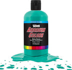U.S. Art Supply Opaque Aqua Blue Acrylic Special Effects Airbrush Paint - 8oz Ready to Spray Air Brush Paint for Nails, Models, Fabric - Water-Based Air Brush Painting