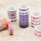 60 Rolls Cartoon Washi Tape Set Washi Tape Stickers Decorative Washi Tapes for DIY Crafts Scrapbooking Projects Paper Stickers