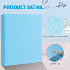 LuckyFoam Blue 5 Pack 15x12x1.5 inch Foam Sheets 1.5 Inch Thick Polystyrene Rectangles XPS Foam Board Craft for Insulating DIY Modeling Art Supplies