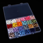2 Pack 24 Grids Clear Plastic Organizer Box Fixed Compartment Storage Container for Craft, Beads, Jewelry, Small Parts, Small Items