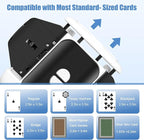 BEE&FLOWER Card Shuffler - Rechargeable Low Noise & Jam-Free | Fast Shuffle for 1–2 Decks with Pull-Out Tray, Auto & Manual Modes Compatible with Poker, Regular, Texas Hold'em, Blackjack, Bridge