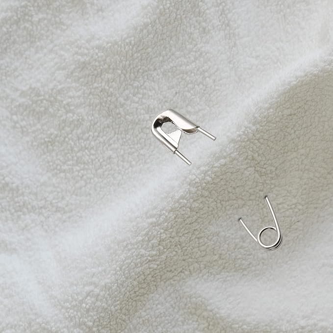 60Pcs Curved Safety Pins Size 4, 2-1/4 inch / 57mm Quilting Basting Pins, Bent Safety Pins for Quilting and Knitting (Sliver)