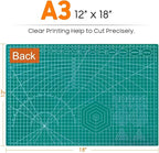 2 Pack Self Healing Sewing Mat, JIARON 12'' x 18'' Cutting Mats for Crafts, Double Sided 5 Layers Craft Cutting Mat for Sewing, Crafts, Scrapbooking Mat.