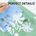 HTVRONT HTV Heat Transfer Vinyl - 12" x 8ft Blue HTV Vinyl for Shirts, Iron on Vinyl Compatible with Cricut Cutting Machine - Easy to Cut & Weed for Heat Transfer Design (Misty Blue)