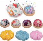 Wrist Pin Cushions Sewing Needle Cushion Holder Band Wearable Pincushions for Sewing (Sewing Necessities Pattern 2)