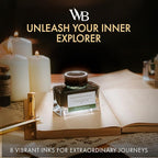 Wordsworth and Black Fountain Pen Ink Bottle (50 ml) Premium Luxury Edition, [Racing Green] Fountain Pens Bottled Ink; Classic Designed Bottle Smooth Flow 50 ml