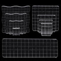10Pcs Clear Acrylic Stamp Blocks Set, Acrylic Stamping Blocks Tools Clear Stamps with Grid Lines for Photography Props Scrapbooking Crafts Card Making