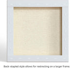 PHOENIX 12x12 Inch 2 Pack Museum Canvas - 2 3/8 Inch Thick Porfile Deep Stretched Canvas for Painting 100% Cotton 11 Oz. Gesso Primed White Blank Professional Canvas Oil & Acrylic Paints