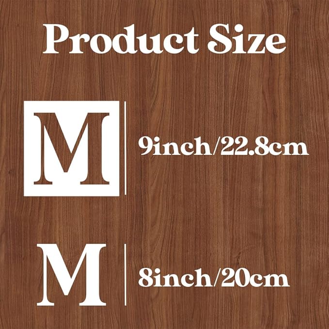 9inch Alphabet Stencils for Painting Reusable Letter Stencils Large Letters Drawing Templates for Art Crafts Holiday Decor