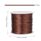 492FT Jewelry Wire 32 Gauge Tarnish-Resistant Copper Beading Wires Roll Bulk for DIY Crafts Jewelry Making, Red Brown