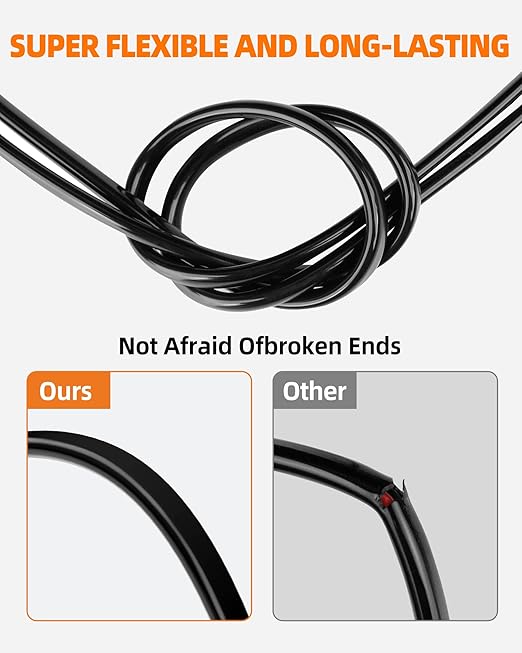 14 Gauge Wire, 14 AWG 2 Conductor Electrical Wire, Flexible/Oxygen-Free Tinned Copper/Stranded PVC 14/2 Cord for Automotive, Marine, LED Strips, Solar, RV, Lighting (30FT)