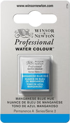 Winsor & Newton Professional Water Colour Paint, Half Pan, Manganese Blue Hue
