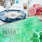 Emerald Green Mica Powder for Epoxy Resin 56g / 2oz. Jar - Techarooz 2 Tone Resin Dye Color Pigment Powder for Lip Gloss, Nails, Colorant for Slime Bath Bombs Soap Making & Polymer Clay