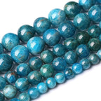 90PCS 4mm AAA Natural Blue Apatite Stone Beads Gemstone Round Loose Spacer Beads for Jewelry Making DIY Bracelet Necklace 15"
