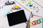 selizo 10 Rolls 1/8” Whiteboard Pinstripe Tape Dry Erase Board Tape Line Thin Striping Graphic Chart Art Tape Grid Lining Tape for White Board, 10 Colors