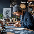 Shuttle Art White Gel Pens, 6 Pack 0.7mm, 1.0mm Gel Ink Pens Fine Point for Black Paper Highlighting Card Making Scrapbooking Coloring Writing Drawing Journaling Note Taking School Office Home