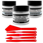 Ranger Texture Paste Set – Includes Opaque, Transparent Gloss, and Transparent Matte Texture Pastes with 5 Pixiss Spreader Tools for Crafting, Mixed Media, and Scrapbooking