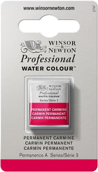 Winsor & Newton Professional Water Colour Paint, Half Pan, Permanent Carmine