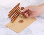 Yoption 15 Pieces Glue Gun Sealing Wax Sticks for Wax Seal Stamp, Great for Wedding Invitations, Cards, Envelopes (Copper Red Gold)