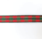 Micomon X'Mas Gingham Ribbon Green Red Metallic Gingham Ribbon 25 Yards Each Roll 100% Polyester (3/8",RedGreenGold)
