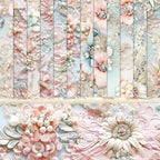 Premium 6x6 Inch Single-Sided Scrapbook Paper Pad - Perfect for Crafting, Decorative Projects and Card Making - 24 Sheets & 12 Elegant Patterns