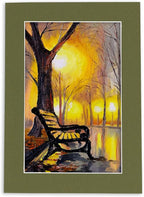 11x14 Mat for 8.5x11 Photo - Precut Dill Green Picture Matboard for Frames Measuring 11 x 14 Inches - Bevel Cut Matte to Display Art Measuring 8.5 x 11 Inches - Acid Free Pack of 25 MATS