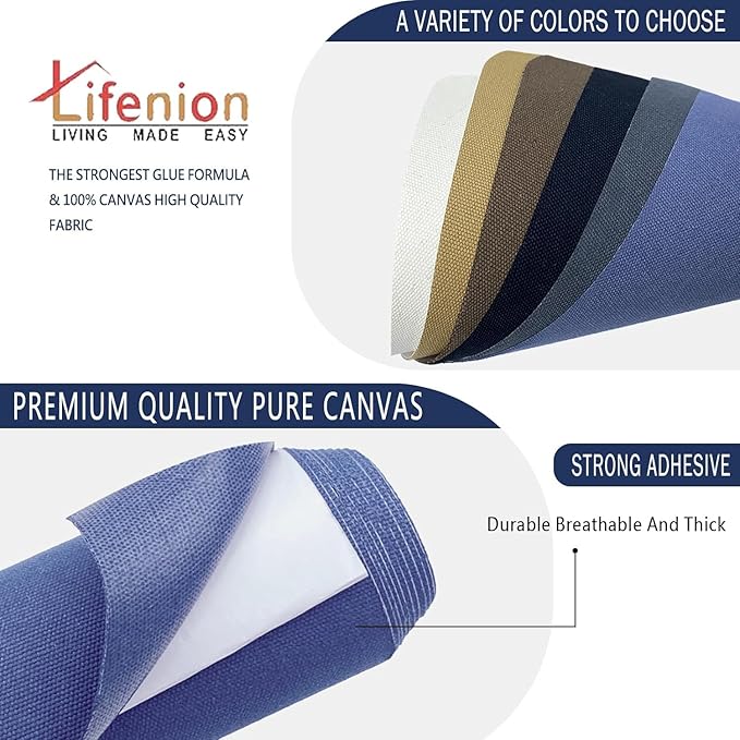 Canvas Repair Patch, Strong Sticky Fabric Repair Tape, Self-Adhesive Fabric Patch for Sofas, Tote Bags, Clothing, Car Seats, Furniture (White, 3.5X79 Inch)