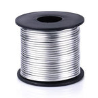 Aluminum Craft Wire, 32.8 Feet 3.0 mm/ 8 Gauge Silver Bendable Soft Metal Aluminum Wire Roll Bulk for DIY Crafts Sculpting Jewelry Making