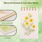 2-Packs Watercolor Paper Pad 3.5x5.5 Inch | 30 Sheets 140lb/300g,Spiral-Bound, Tear-Resistant & No-Bleed | Artist-Grade for Water Color Paper/Ink | Compact Travel Sketchbook (Adults, Students)