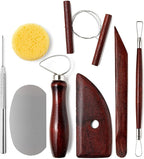 LINPHCEY 8-Piece Clay Sculpting Tools Set Perfect for Polymer Air Dry Modeling Clay Beginners & Professionals Ideal for DIY Pottery & Ceramics Tools for Clay Sculpey Sculpting & Crafting