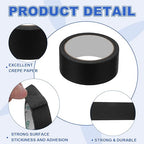 MECCANIXITY Masking Tape 1.6 Inch x 21 Yard Painter's Tape Black Paint Tapes for DIY Crafts Arts Drawing Decoration Labeling Car Painting Artist Teachers, Pack of 6