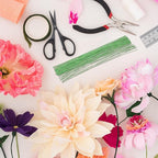 PATIKIL 16 Gauge 16" Floral Stem Wire, 100 Pcs Paper Wrapped Iron Artificial Flower Stem Accessories for DIY Bouquet Stem and Craft Decoration, Brown