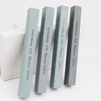 4Pcs Square Sharpening Stone Set -Grits 150#, 180#, 240#, 320# Green Silicon Carbide Honing Whetstone Kit for Moldels, Metal & Knife Cutting Tools (150 * 16 * 16mm)